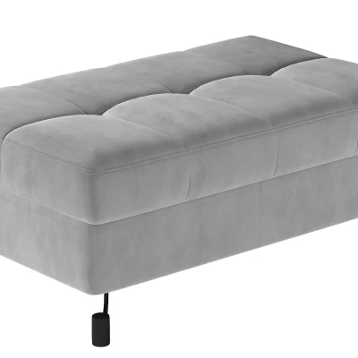 Stilvoller AZARI-Hocker – hellgrau 1