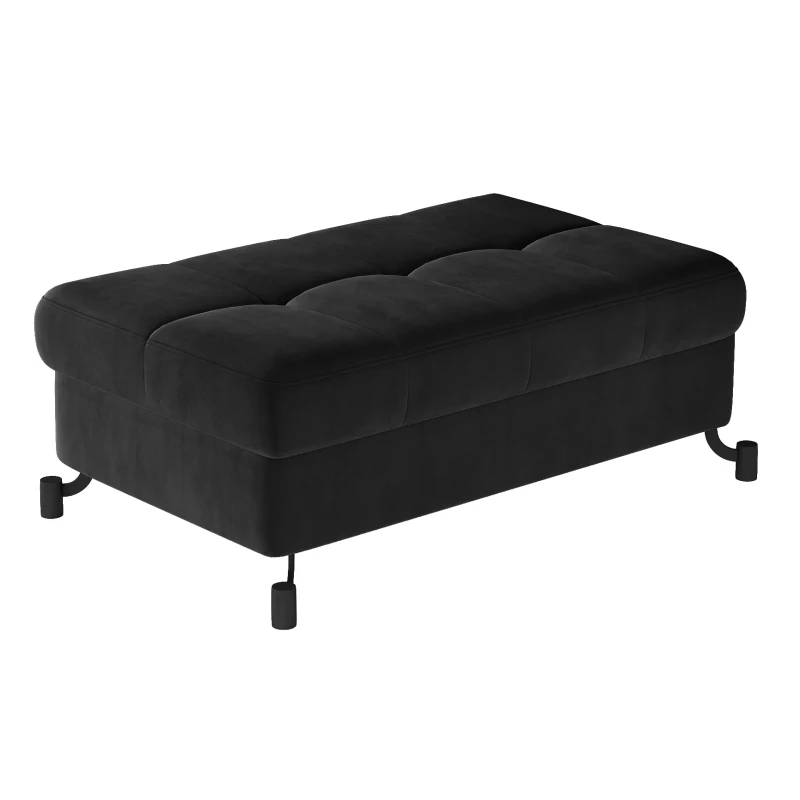 Stilvoller AZARI-Hocker – Anthrazit