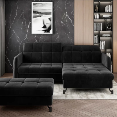 Stilvoller AZARI-Hocker – Anthrazit