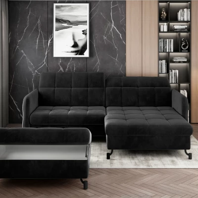 Stilvoller AZARI-Hocker – Anthrazit