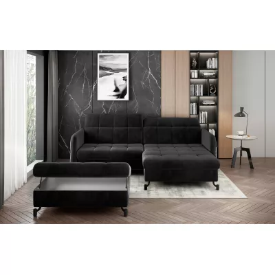 Stilvoller AZARI-Hocker – Anthrazit