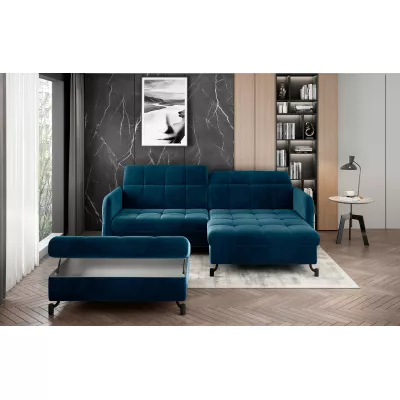 Stilvoller Hocker AZARI – blau