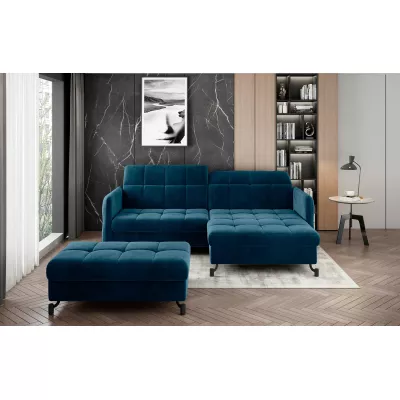 Stilvoller Hocker AZARI – blau