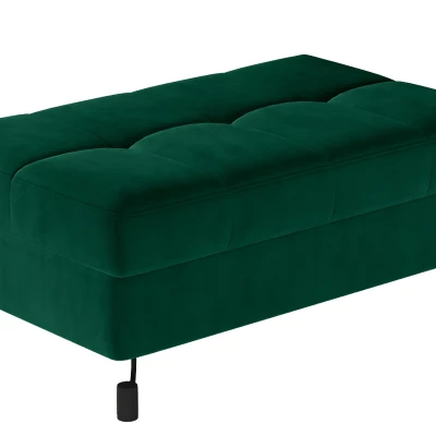 Stilvoller Hocker AZARI - dunkelgrün