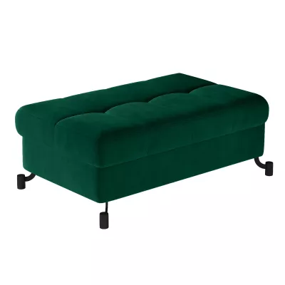 Stilvoller Hocker AZARI - dunkelgrün