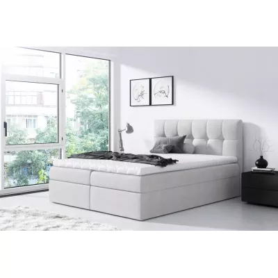 Einzelbett REX 120x220, hellgrau + Matratzenauflage