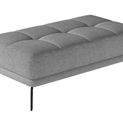 Stilvoller Hocker ZINARA – hellgrau