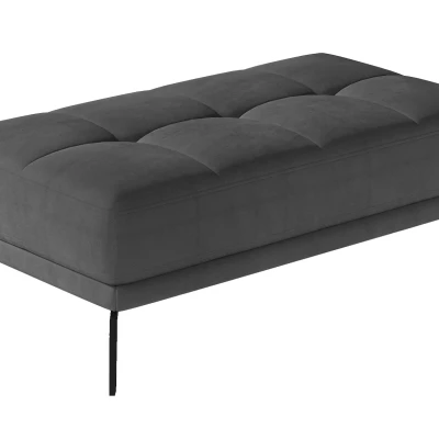 Stilvoller Hocker ZINARA – Dunkelgrau