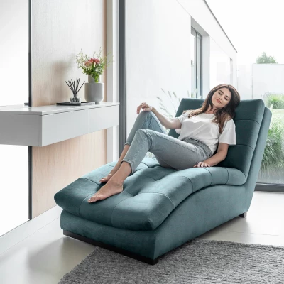 Chaiselongue MIREVA - hellblau