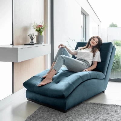 Chaiselongue MIREVA - blau