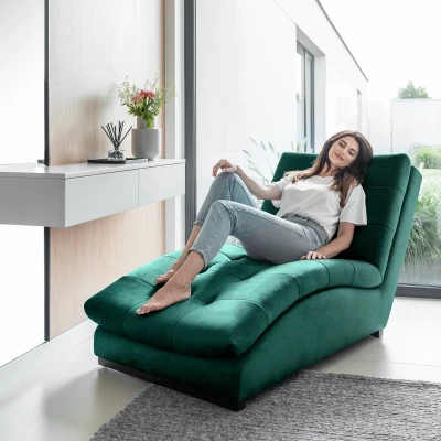 Chaiselongue MIREVA - grün
