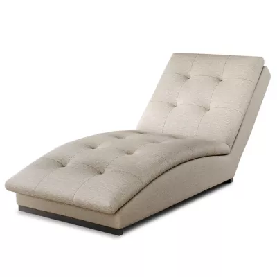 Chaiselongue MIREVA - hellbeige