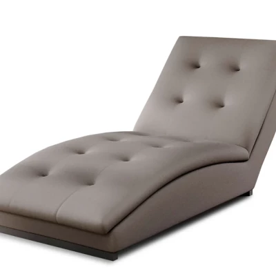 Chaiselongue MIREVA - Dunkelbeige