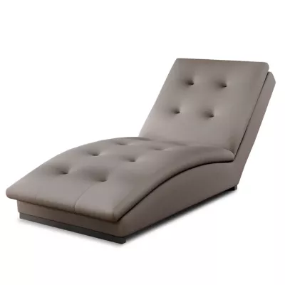 Chaiselongue MIREVA - Dunkelbeige