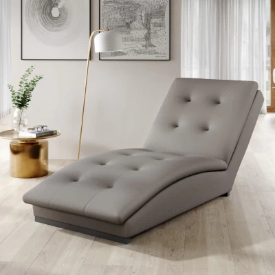 Chaiselongue MIREVA - Dunkelbeige
