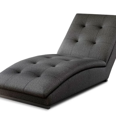 Chaiselongue MIREVA - dunkelgrau 1