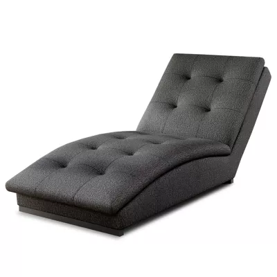 Chaiselongue MIREVA - dunkelgrau 1