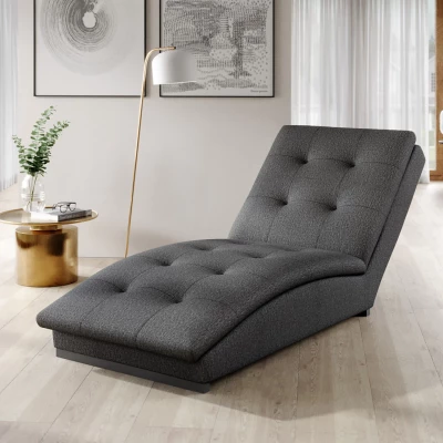 Chaiselongue MIREVA - dunkelgrau 1