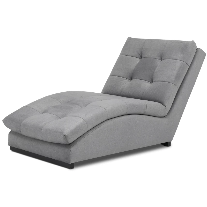 Chaiselongue MIREVA - hellgrau