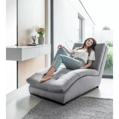 Chaiselongue MIREVA - hellgrau