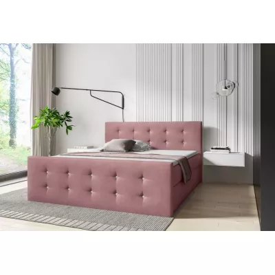 Bett SCARLETT – 120 x 220 cm, rosa + GRATIS Matratzenauflage