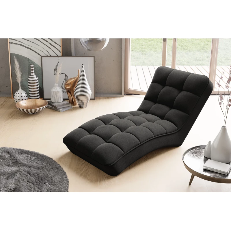 LIOREN Chaiselongue-Polsterung - schwarz 1