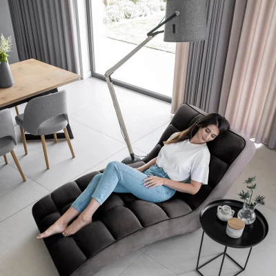 LIOREN Chaiselongue-Polsterung - Dunkelgrau 2