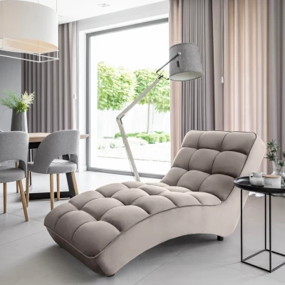 LIOREN Chaiselongue-Polsterung - grau-beige