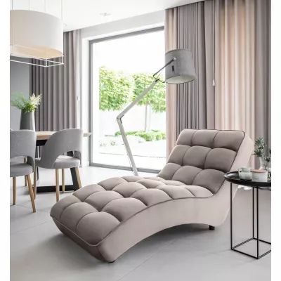 LIOREN Chaiselongue-Polsterung - grau-beige