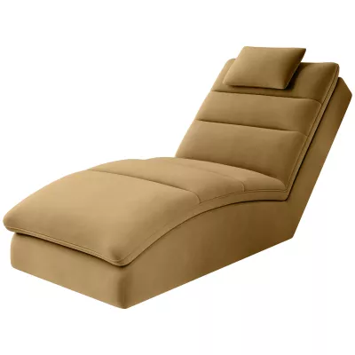 Bequeme Chaiselongue ARIELLA - Honig