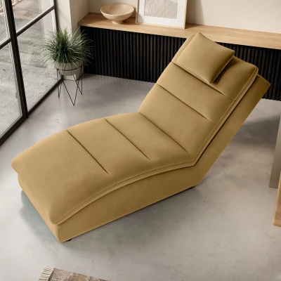 Bequeme Chaiselongue ARIELLA - Honig