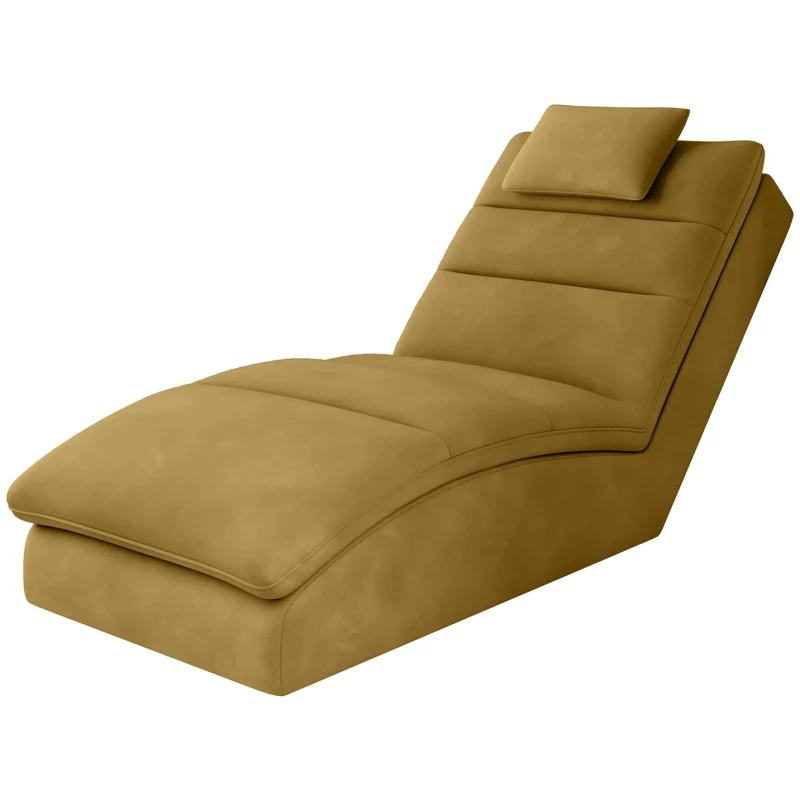 Bequeme Chaiselongue ARIELLA - Senf