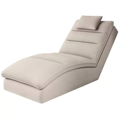 Bequeme Chaiselongue ARIELLA - hellbeige