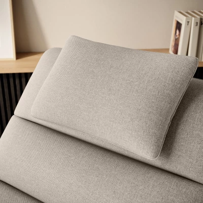 Bequeme Chaiselongue ARIELLA - hellbeige