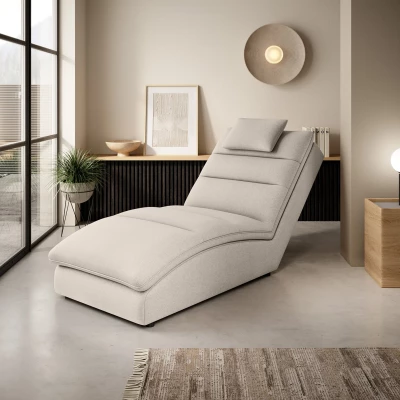 Bequeme Chaiselongue ARIELLA - hellbeige