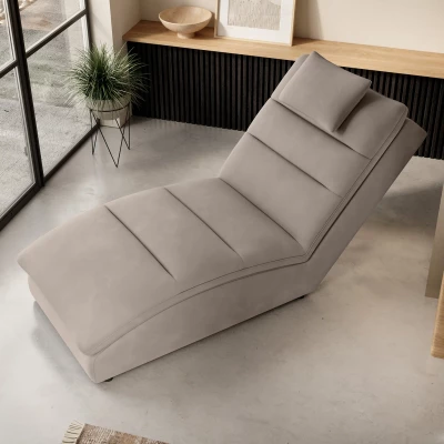 Bequeme Chaiselongue ARIELLA - Latte