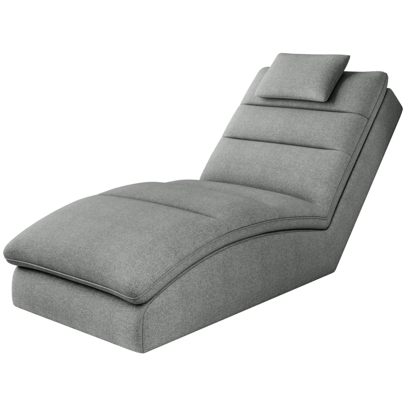 Bequeme Chaiselongue ARIELLA - grau