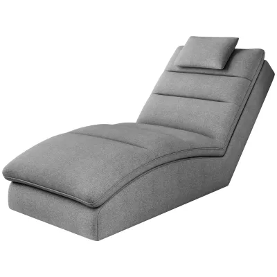 Bequeme Chaiselongue ARIELLA - grau