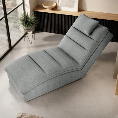 Bequeme Chaiselongue ARIELLA - grau