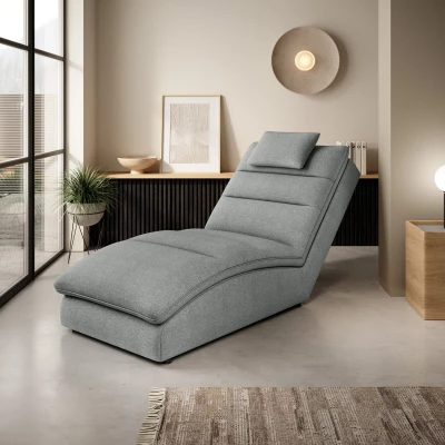 Bequeme Chaiselongue ARIELLA - grau