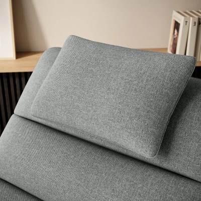 Bequeme Chaiselongue ARIELLA - grau