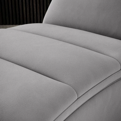 Bequeme Chaiselongue ARIELLA - hellgrau