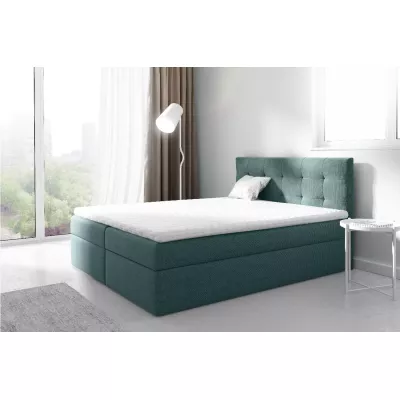 Gepolstertes Boxspringbett 120x220 IVANA 2 - blau + GRATIS Matratzenauflage