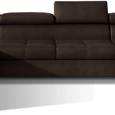 U-förmige Sofagarnitur MARIS – dunkelbraun, echtes Design
