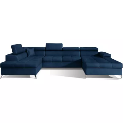 U-förmiges Sofa MARIS – blau, linke Ausführung