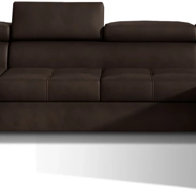 U-förmiges Sofa MARIS – dunkelbraun, linke Ausführung
