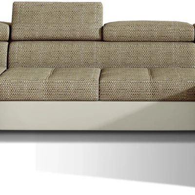 U-förmiges Sofa MARIS – Dunkelbeige/Beige, linke Ausführung