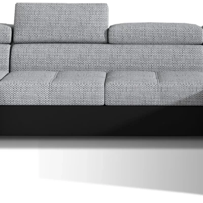 U-förmiges Sofa MARIS – grau/schwarz, linke Ausführung