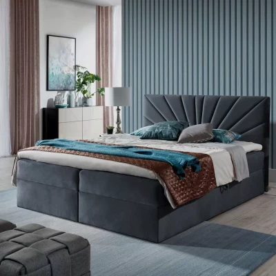 Bettgestell IVANA 4 (120 x 220 cm) – Dunkelgrau + GRATIS Matratzenauflage