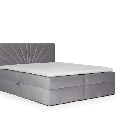 Bettgestell IVANA 4 (120 x 220 cm) – Dunkelgrau + GRATIS Matratzenauflage